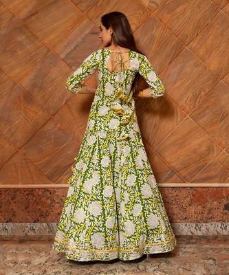Multicolor Kavya Block Printed Skirt Set 3