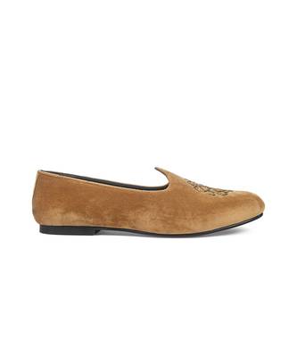 Sand Cheeku Velvet Juttis 2