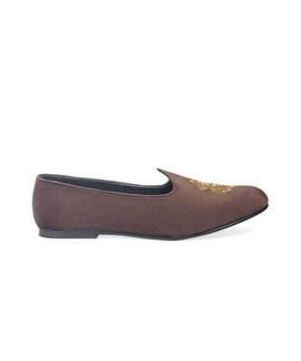 Brown Velvet Juttis 2