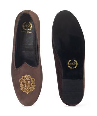 Brown Velvet Juttis 3