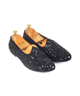 Black Glamorous Sequin Juttis 1