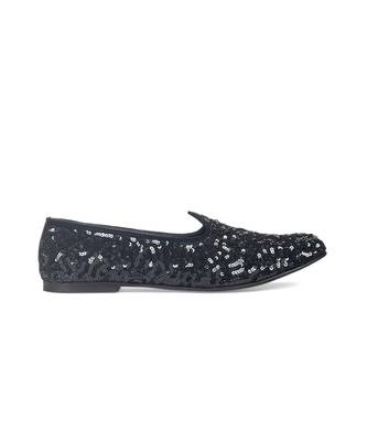 Black Glamorous Sequin Juttis 3