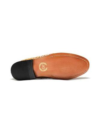 Black Golden Flora Slipons 4