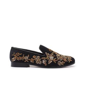 Black Golden Garden Slipons 4