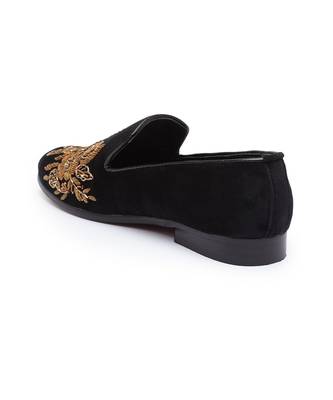 Black Golden Garden Slipons 5