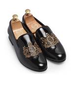 Patent Black Royal Seal Patent Slipons