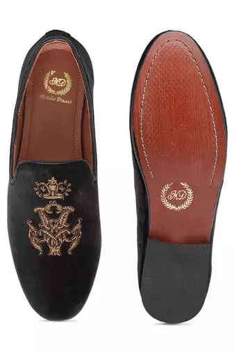 Black Imperial Slipons