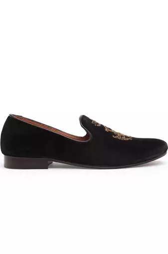 Black Imperial Slipons