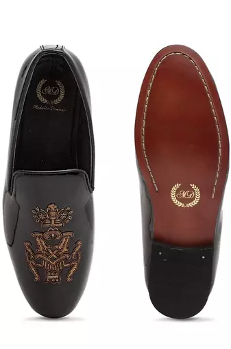 Black Imperial Patent Slipons