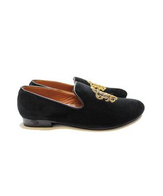 Black Royal Crest Slipons 2