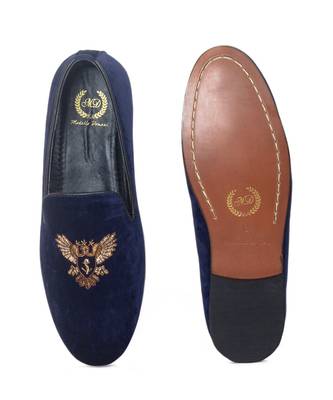 Navy Blue Falcon Slipons 3