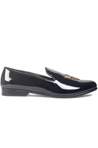 Black Falcon Patent Slipons