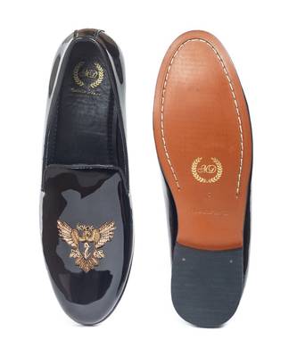 Black Falcon Patent Slipons 3