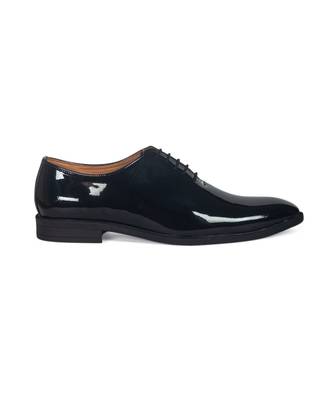 Patent Black Tux Derby Shoes 3