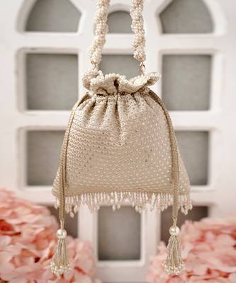 Champagne Potli Bag 1