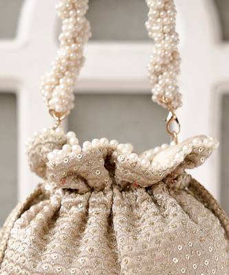 Champagne Potli Bag 4