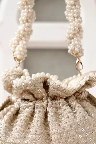 Champagne Potli Bag
