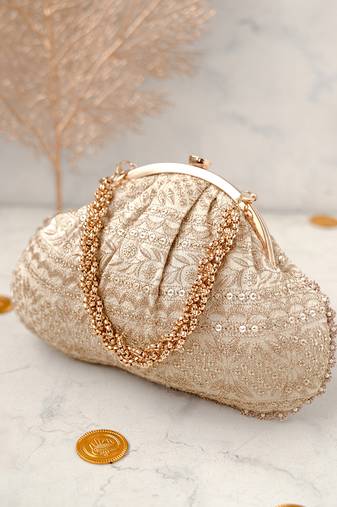 Cream Mirai Vintage Purse