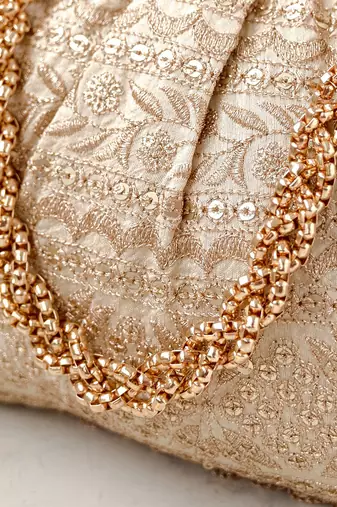 Cream Mirai Vintage Purse