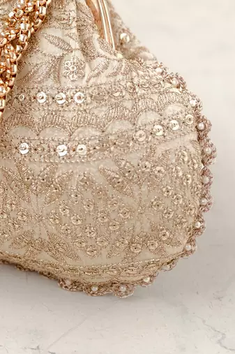 Cream Mirai Vintage Purse