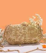 Gold Aurelia Capsule Clutch