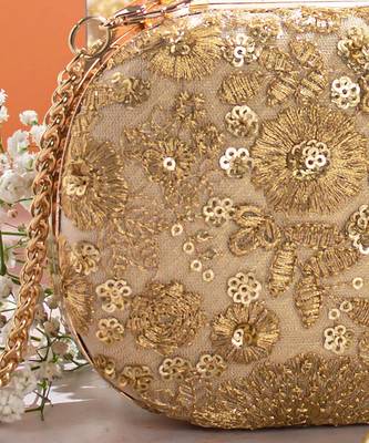 Gold Aurelia Capsule Clutch 3