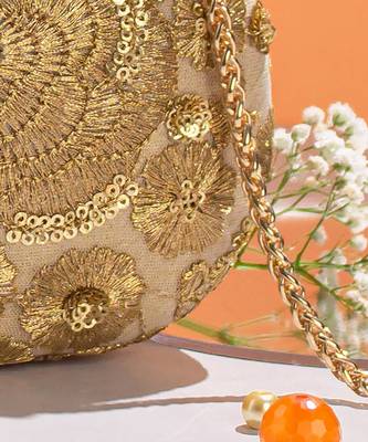 Gold Aurelia Capsule Clutch 4