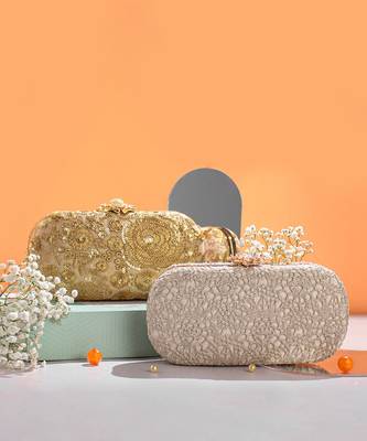 Gold Aurelia Capsule Clutch 5