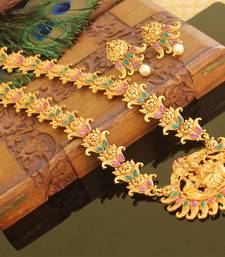 Matte finish Temple long necklace set