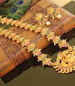 Matte finish Temple long necklace set