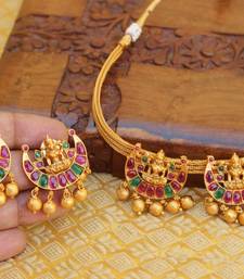 Matte finish Temple  necklace set