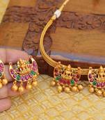 Matte finish Temple  necklace set