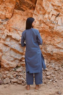 Blue Cotton Tunic Set 5