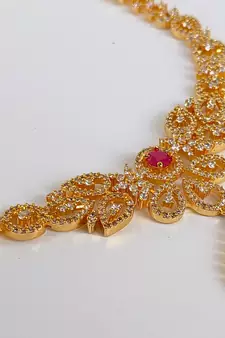White cubic zirconia necklaces
