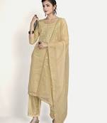 TAVAS Women's Stylish Embroidered Unstitched Salwar Suit With Self Embroidered Dupatta