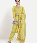 TAVAS Embroidered Unstitched Salwar Suit For Ladies With Digital Print Dupatta