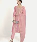 Women's Stylish Unstitched Salwar Suit By TAVAS With Embroidered Work Dupatta