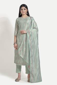 Trendy Crochet Work for Ladies by TAVAS With Digital Print Top Dupatta and Bottom