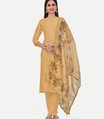 Women's Stylish Crochet Work Salwar Suit With Digital Print Dupatta