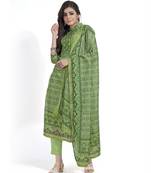 Women's Fashionable Floral Print & Hand Embroideryed Unstitched Salwar Suit With Digital Printed Dupatta