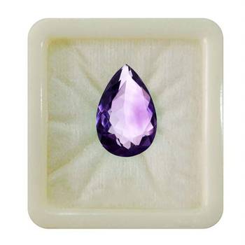 Natural Amethyst at Wholesale Rate 6.25 Ratti 5.68 Carat Pear Shape जामुनिया Loose Gemstone for Astrologers Jewellers 1
