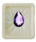 Natural Amethyst at Wholesale Rate 6.25 Ratti 5.68 Carat Pear Shape जामुनिया Loose Gemstone for Astrologers Jewellers