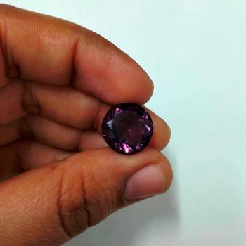 Natural Amethyst at Wholesale Rate 2.25 Ratti 2.04 Carat Round Shape जामुनिया Loose Gemstone for Astrologers Jewellers 4