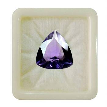 Natural Amethyst at Wholesale Rate 6.25 Ratti 5.68 Carat Trillion Shape जामुनिया Loose Gemstone for Astrologer Jewellers 1