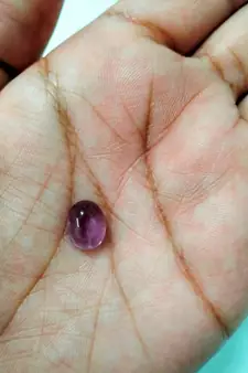 Natural Amethyst at Wholesale Rate 10.25 Ratti 9.25 Carat Cabochon Oval Shape जामुनिया Loose Gemstone Astrology Purpose