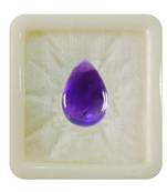 Natural Amethyst at Wholesale Rate 2.25 Ratti 2.04 Carat Cabochon Pear Shape जामुनिया Loose Gemstone Astrology Purpose