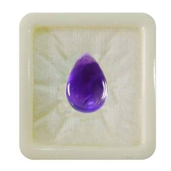 Natural Amethyst at Wholesale Rate 6.25 Ratti 5.68 Carat Cabochon Pear Shape जामुनिया Loose Gemstone Astrology Purpose 1