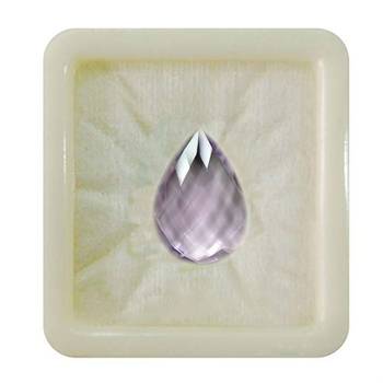 Natural Amethyst at Wholesale Rate 7.25 Ratti 6.89 Carat Checker Pear Shape जामुनिया Gemstone for Astrologers Jewellers 1