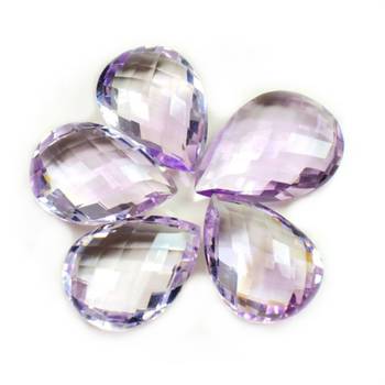 Natural Amethyst at Wholesale Rate 7.25 Ratti 6.89 Carat Checker Pear Shape जामुनिया Gemstone for Astrologers Jewellers 2