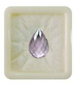 Natural Amethyst at Wholesale Rate 9.25 Ratti 8.36 Carat Checker Pear Shape जामुनिया Gemstone for Astrologers Jewellers